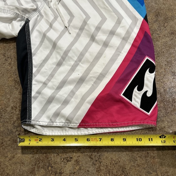 Vintage Y2k Andy Irons Billabong Boardshorts Size 34 Surf Swim Trunks - Picture 7 of 9